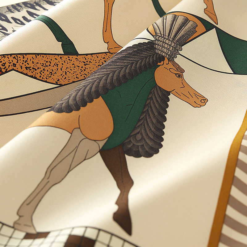 A Toute Allure scarf 90 - Beige | Hermès USA